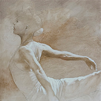 Ballet Study V - Oil on Canvas - 36 x 24 - $30,000<br />
