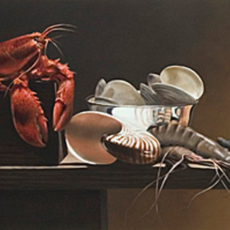 Eastern Seaboard - Oil on Canvas - 18 x 43 - Commission<br />