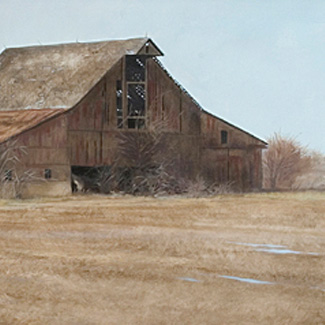 Greenfield Indiana - Oil on Canvas - 20 x 40 - $50,000<br />