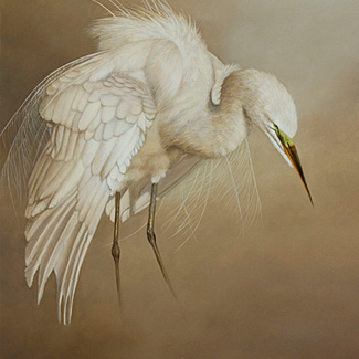 Intent - Oil on Canvas - 36 x 30 - SOLD<br />
