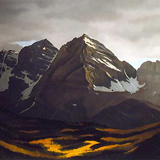 Lifting Fog - Maroon Bells - Oil on Canvas - 48 x 72 - $110,000<br />
