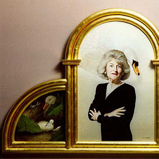 Portrait with Story - Oil on Canvas - 36 x 24 - SOLD<br />