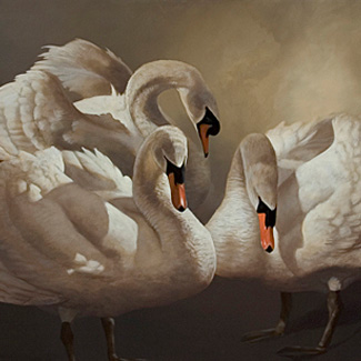 The Three of Them - Oil on Canvas - 30 x 40 - SOLD<br />
