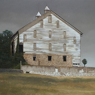 Walking the Wall - Oil on Canvas - 30 x 40 - $52,500<br />
