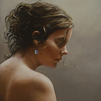 Bare Shoulder - Oil on Canvas - 16 x 12 - $20,000<br />