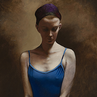 Catherine In Blue - Oil on Canvas - 30 x 18 - $48,500 