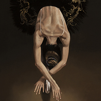 Black Swan - Oil on Canvas - 36 x 24 - $130,000 